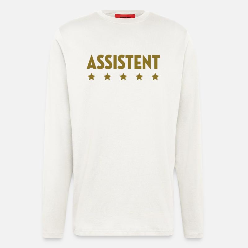 Assistent - Assistentin - Mitarbeiter - Chef - Langarmshirt - made by SPREAD  - OFF WHITE