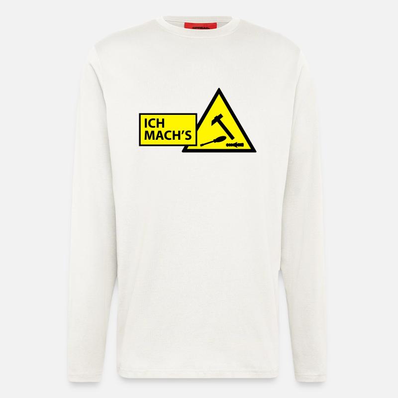 (ichmachs_handwerker) - Langarmshirt - made by SPREAD  - OFF WHITE