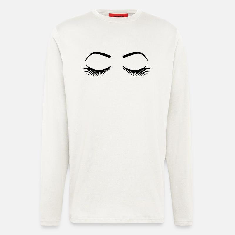 Wimpern - Langarmshirt - made by SPREAD  - OFF WHITE