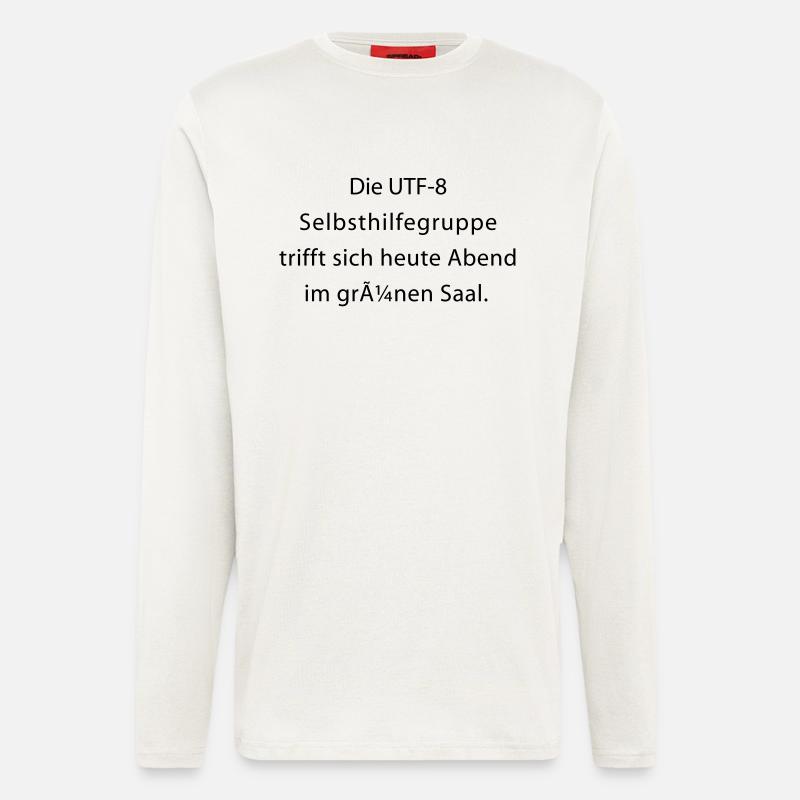 UTF-8 Selbsthilfegruppe - Langarmshirt - made by SPREAD  - OFF WHITE