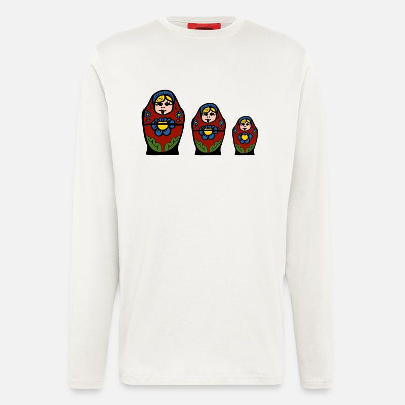 matryoshka - Langarmshirt - made by SPREAD  - OFF WHITE