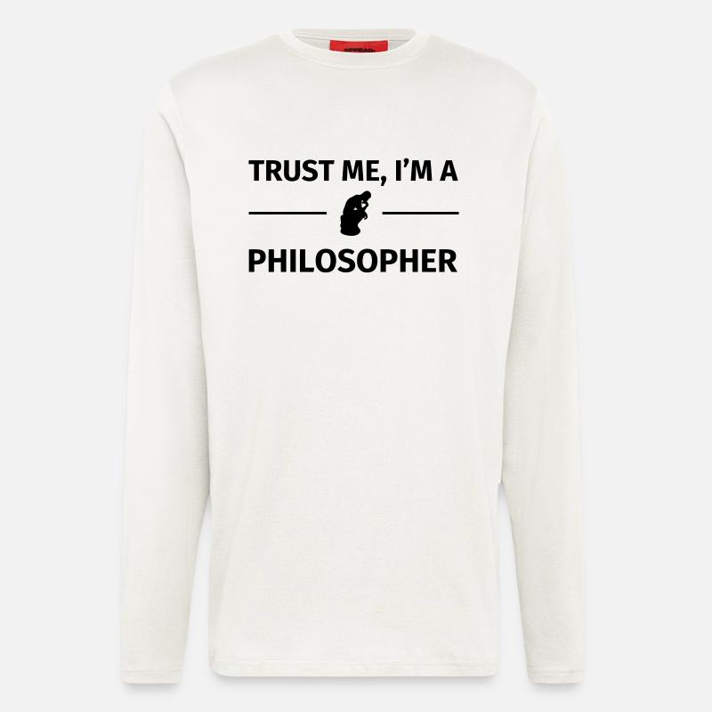 Trust me I'm a Philosopher - Longsleeve - made by SPREAD  - OFF WHITE