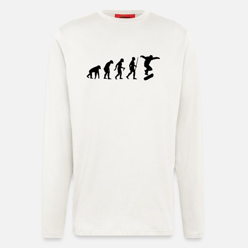 skateboard - Langarmshirt - made by SPREAD  - OFF WHITE