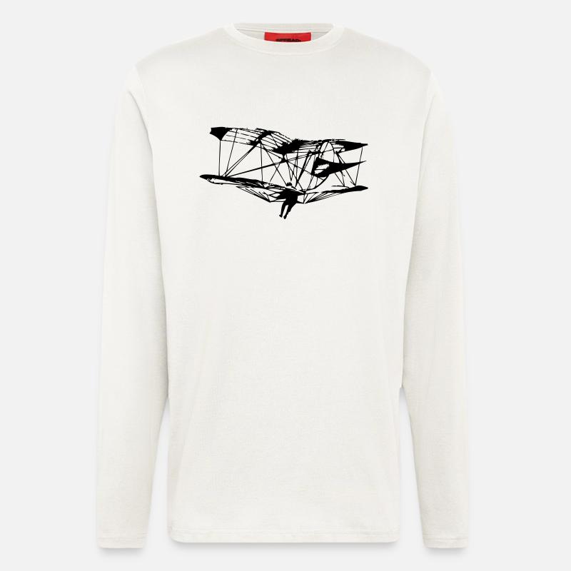 Lilienthal Doppeldecker - Langarmshirt - made by SPREAD  - OFF WHITE