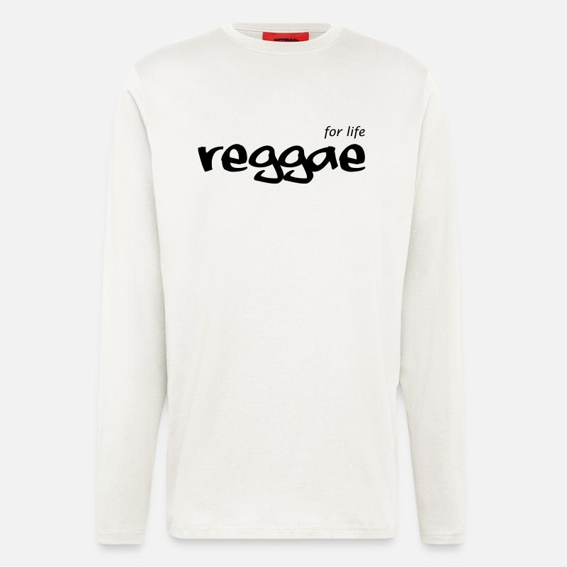 REGGAE for life - Langarmshirt - made by SPREAD  - OFF WHITE