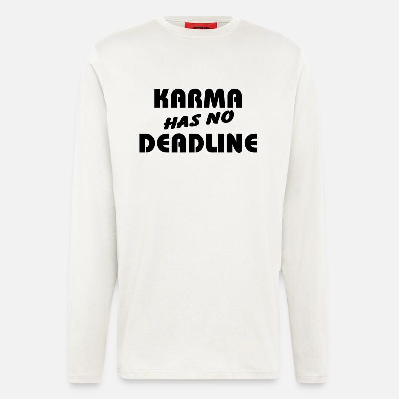 Karma has no Deadline - Longsleeve - made by SPREAD  - OFF WHITE