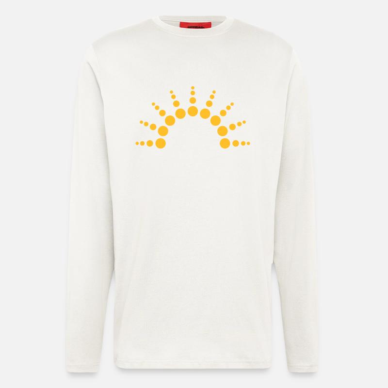 Half-circle circles points Sun logo - Longsleeve - made by SPREAD  - OFF WHITE