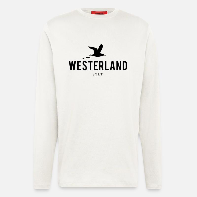 Möwe Westerland Sylt - Langarmshirt - made by SPREAD  - OFF WHITE