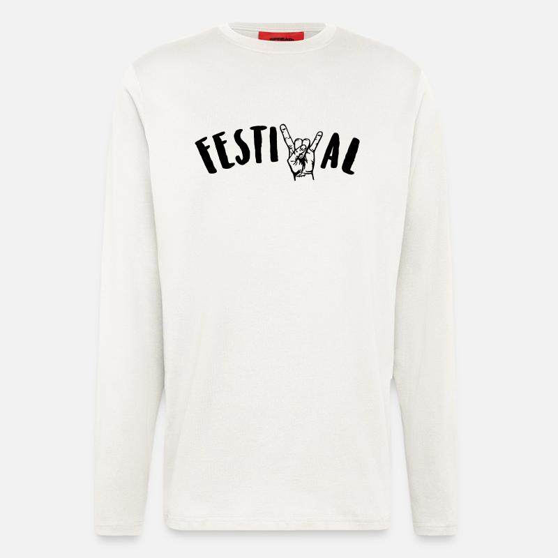festival - Langarmshirt - made by SPREAD  - OFF WHITE