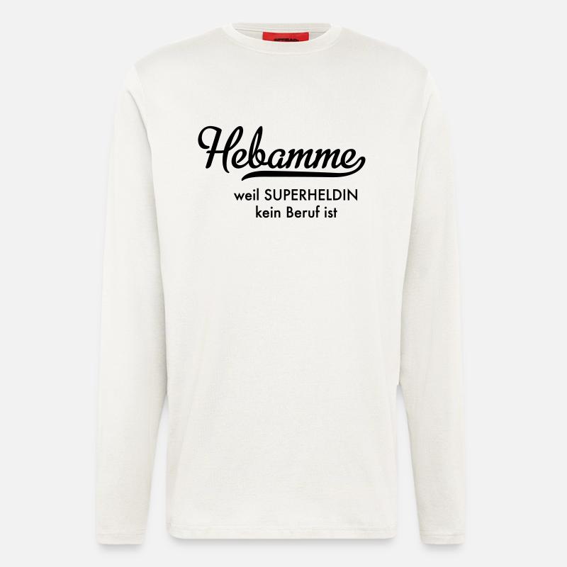 Hebamme - Langarmshirt - made by SPREAD  - OFF WHITE