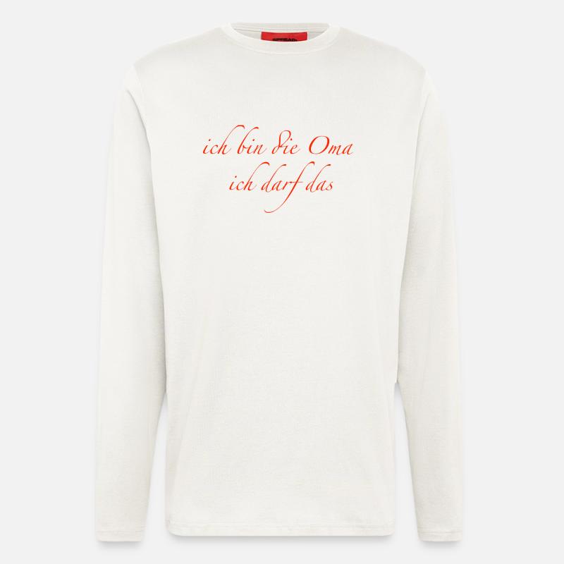 Ich bin die Oma - Langarmshirt - made by SPREAD - OFF WHITE