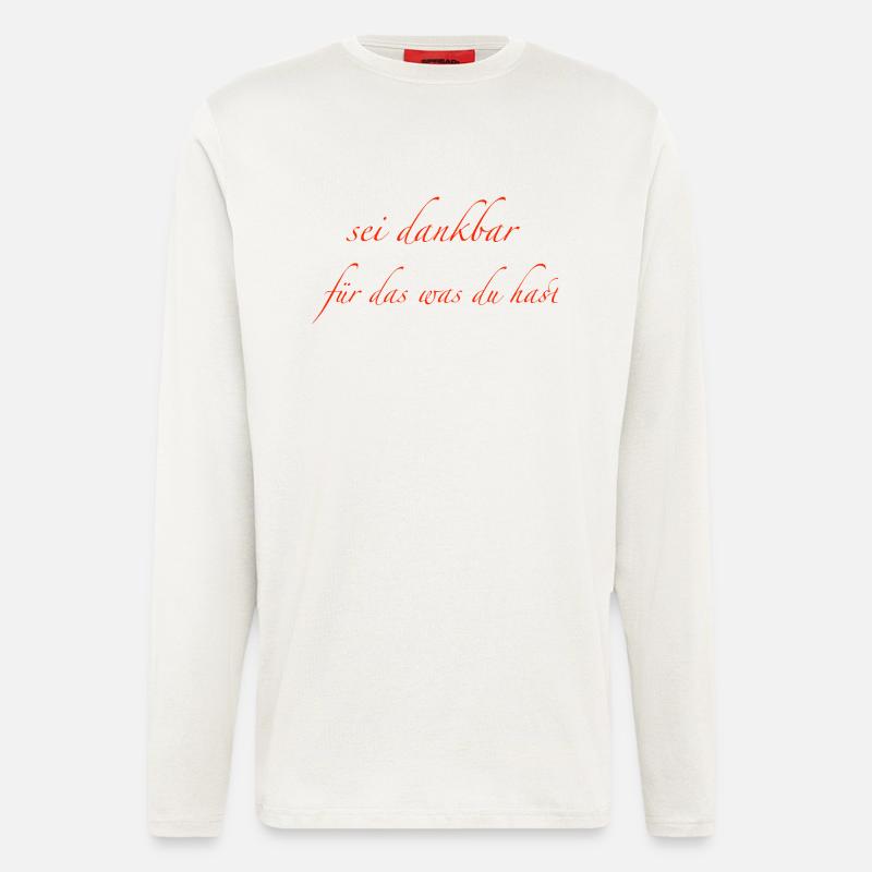 sei dankbar - Langarmshirt - made by SPREAD - OFF WHITE