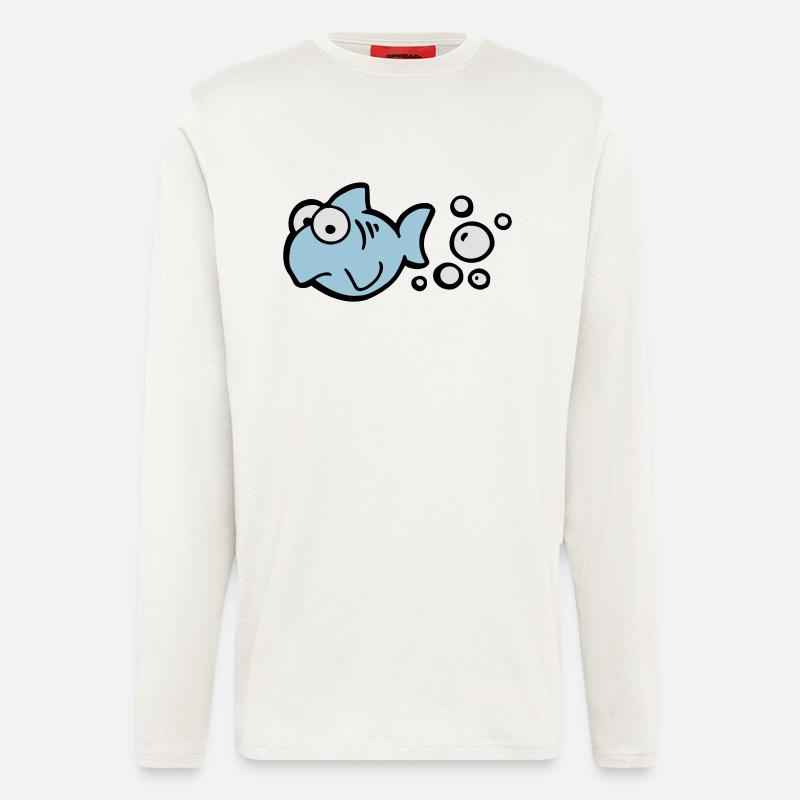 Fischfurz - Langarmshirt - made by SPREAD  - OFF WHITE