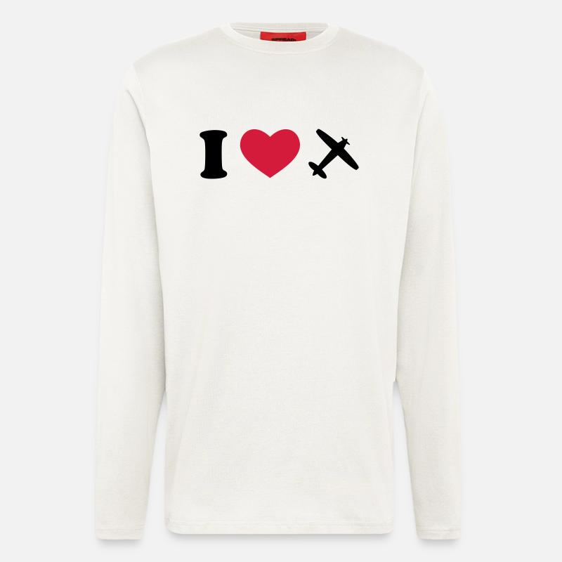 flugzeug - Langarmshirt - made by SPREAD  - OFF WHITE