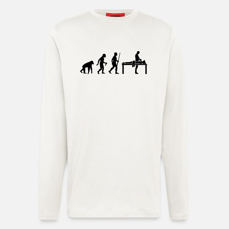 Evolution Massage - Longsleeve - made by SPREAD  - OFF WHITE