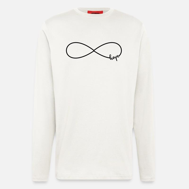 Infinity hope hope - Longsleeve - made by SPREAD  - OFF WHITE