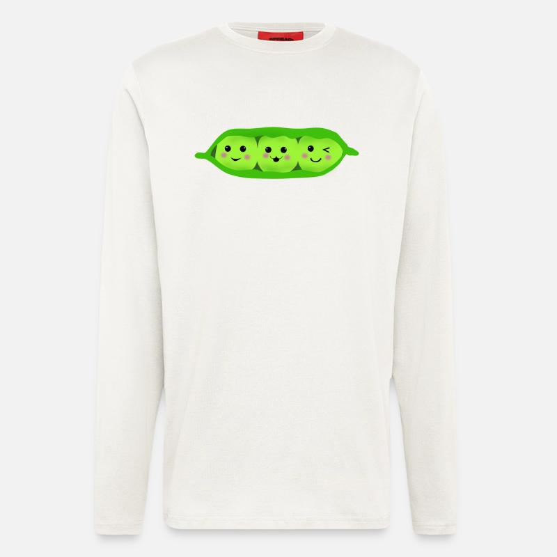 three_peas_in_a_pod - Longsleeve - made by SPREAD  - OFF WHITE
