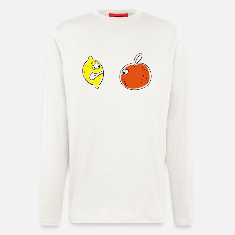 lemon orange - Longsleeve - made by SPREAD  - OFF WHITE