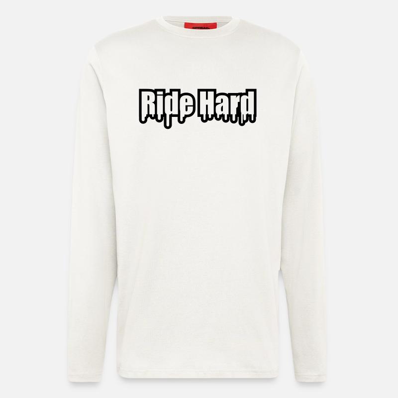 Ride Hard Graffiti - Langarmshirt - made by SPREAD  - OFF WHITE