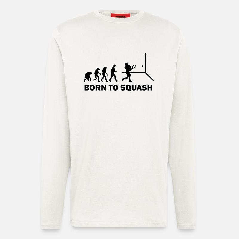 born to squash - Longsleeve - made by SPREAD - OFF WHITE