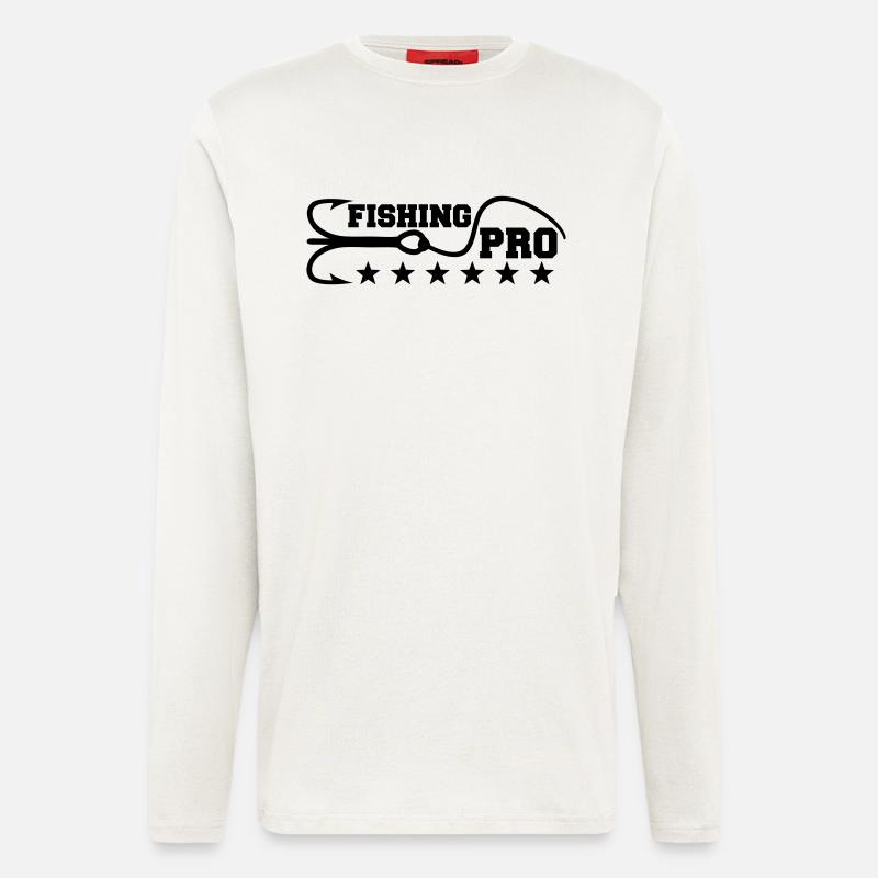 Fishing Pro - Langarmshirt - made by SPREAD  - OFF WHITE