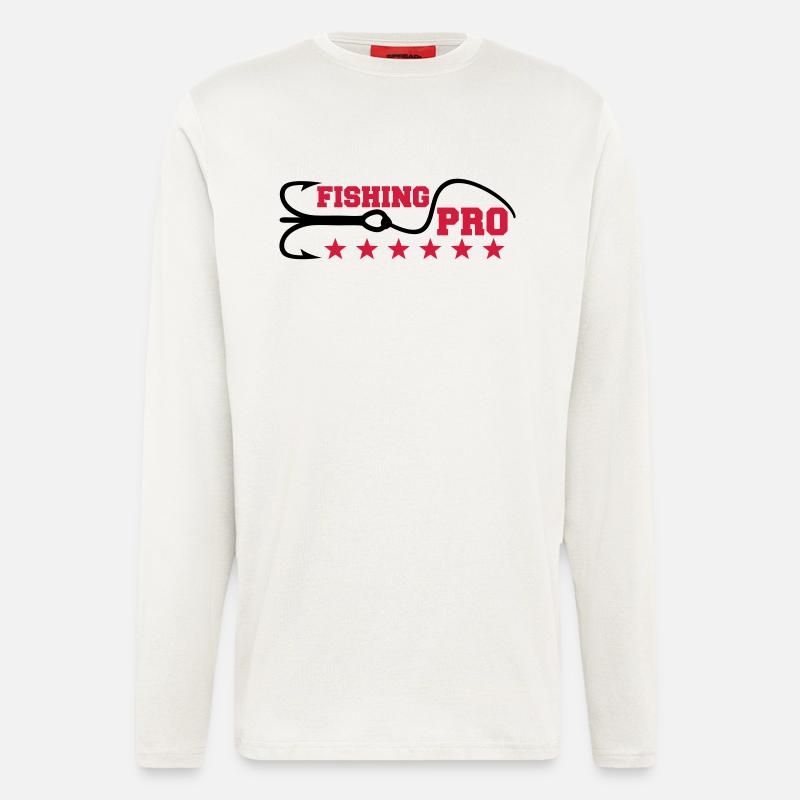 Fishing Pro - Langarmshirt - made by SPREAD  - OFF WHITE