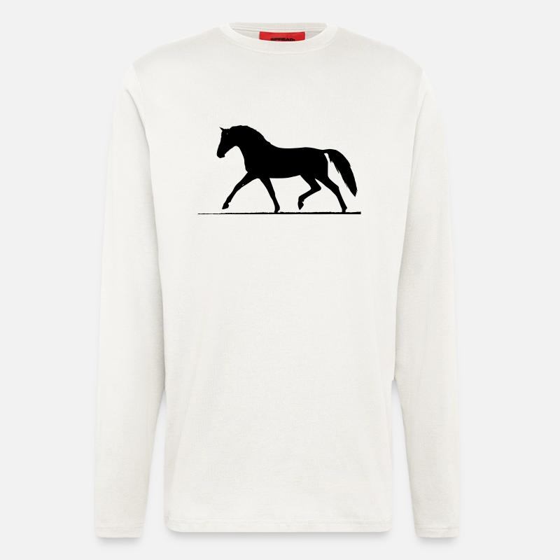 Pferd - Langarmshirt - made by SPREAD  - OFF WHITE