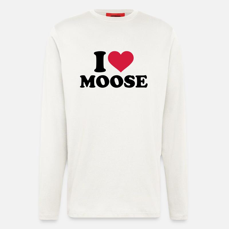 I love Moose - Longsleeve - made by SPREAD  - OFF WHITE