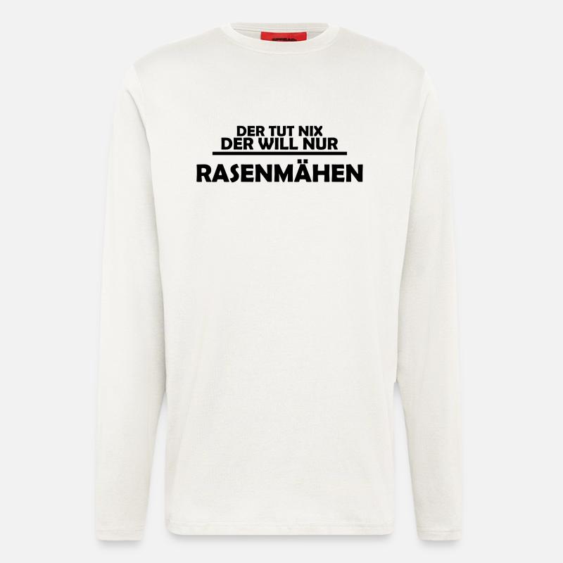 rasenmähen - Langarmshirt - made by SPREAD  - OFF WHITE