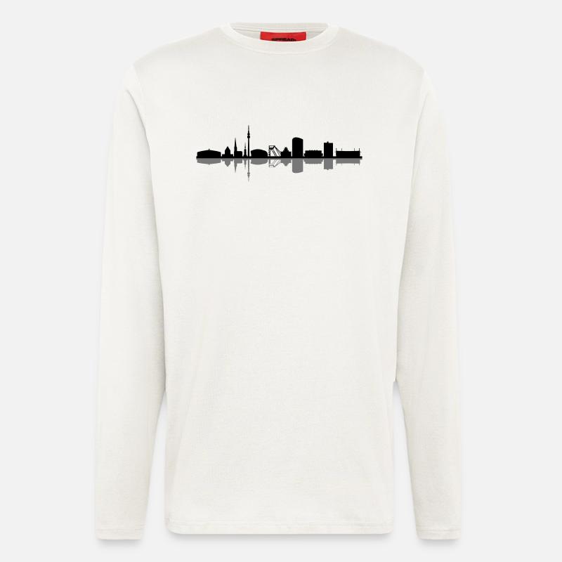 Skyline - Dortmund - Langarmshirt - made by SPREAD  - OFF WHITE
