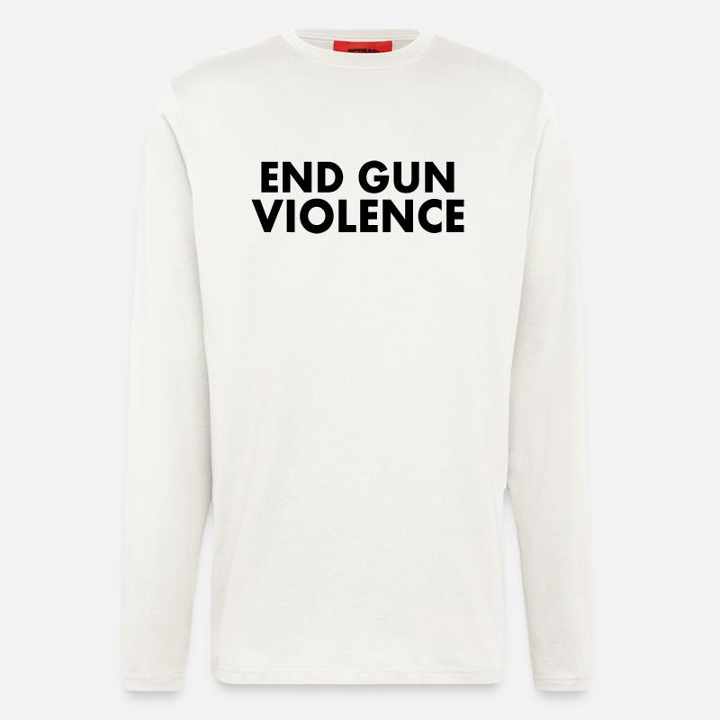 END GUN VIOLENCE - Longsleeve - made by SPREAD  - OFF WHITE