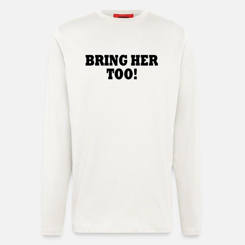 Bring her too - Manches longues bio décontracté fabriqué en UE - OFF WHITE