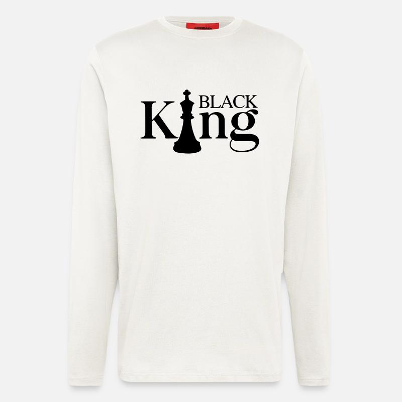 schwarzer König - Langarmshirt - made by SPREAD  - OFF WHITE