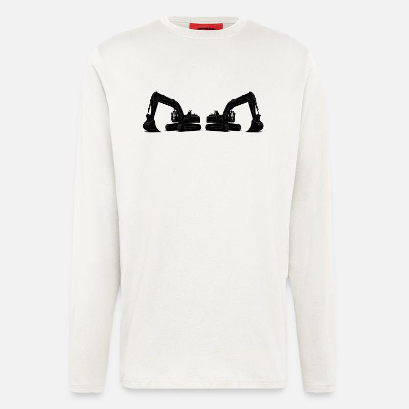 Excavator 2 - Longsleeve - made by SPREAD  - OFF WHITE