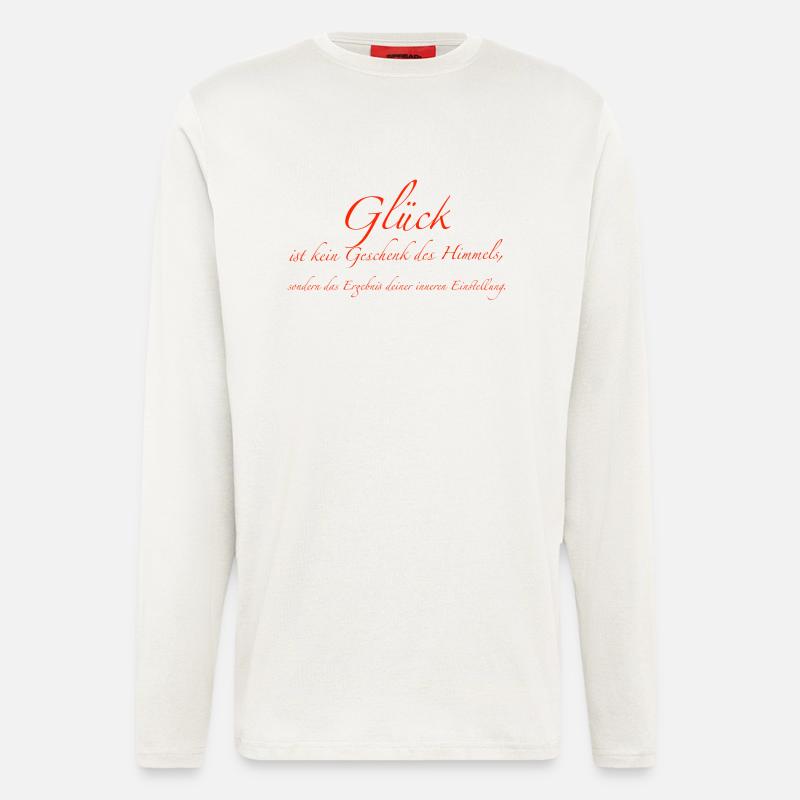 Glück - Langarmshirt - made by SPREAD  - OFF WHITE
