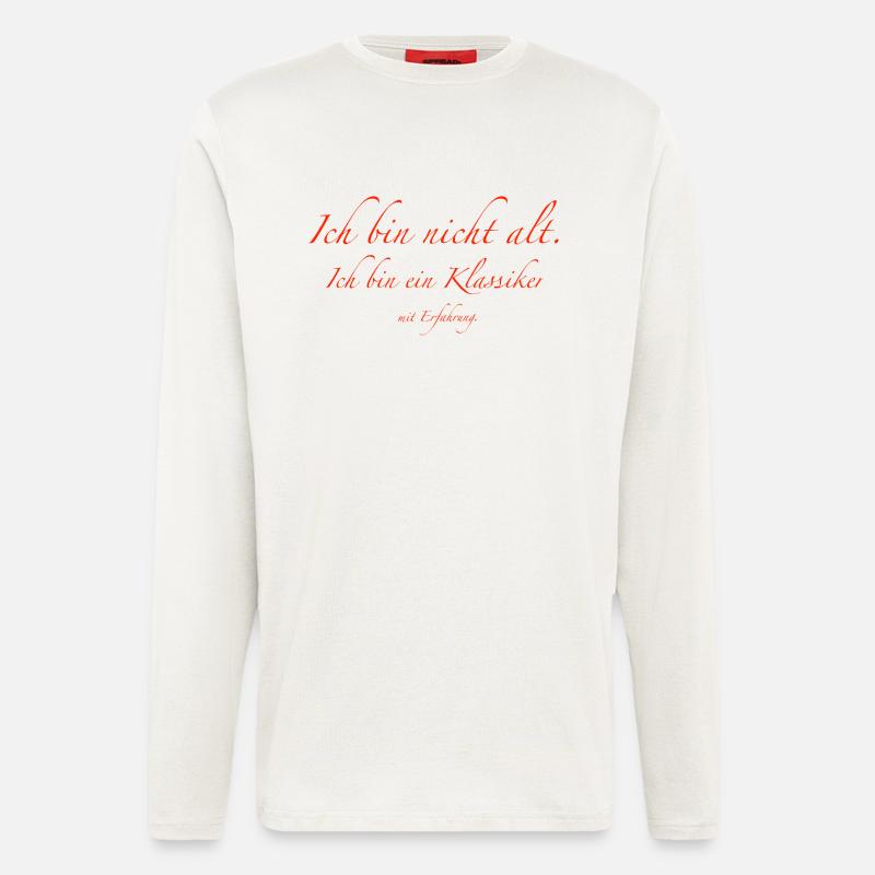 ich bin nicht alt - Langarmshirt - made by SPREAD  - OFF WHITE