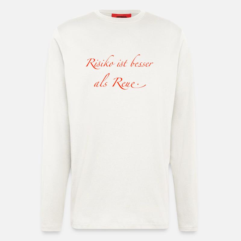 Risiko - Langarmshirt - made by SPREAD - OFF WHITE