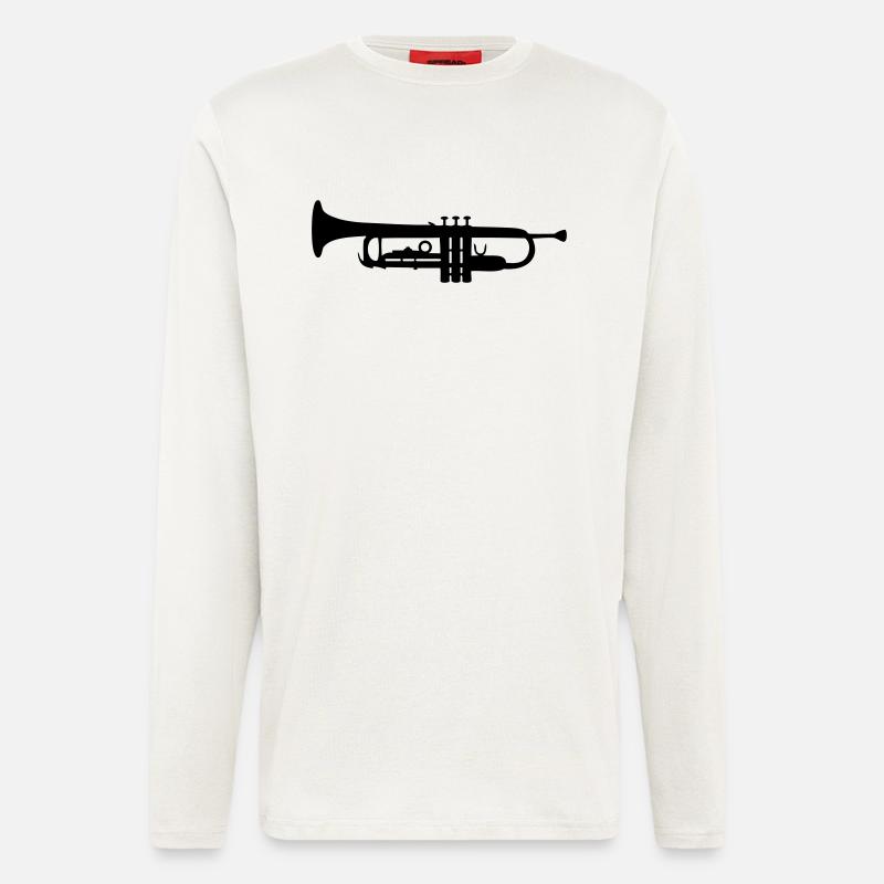 Trompete - Langarmshirt - made by SPREAD  - OFF WHITE