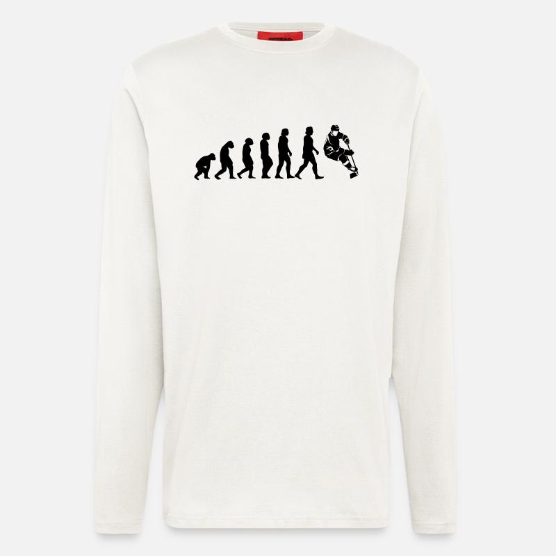 Evolution Hockey - Longsleeve - made by SPREAD  - OFF WHITE