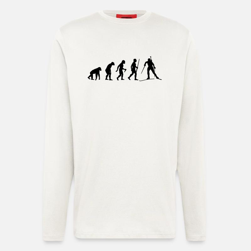 Biathlon Evolution - Langarmshirt - made by SPREAD  - OFF WHITE