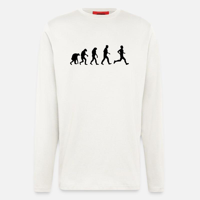jogging evolution - Langarmshirt - made by SPREAD  - OFF WHITE