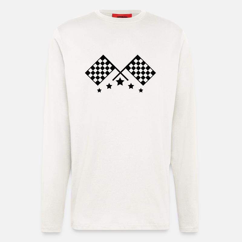 racing_star_c1 - Langarmshirt - made by SPREAD  - OFF WHITE