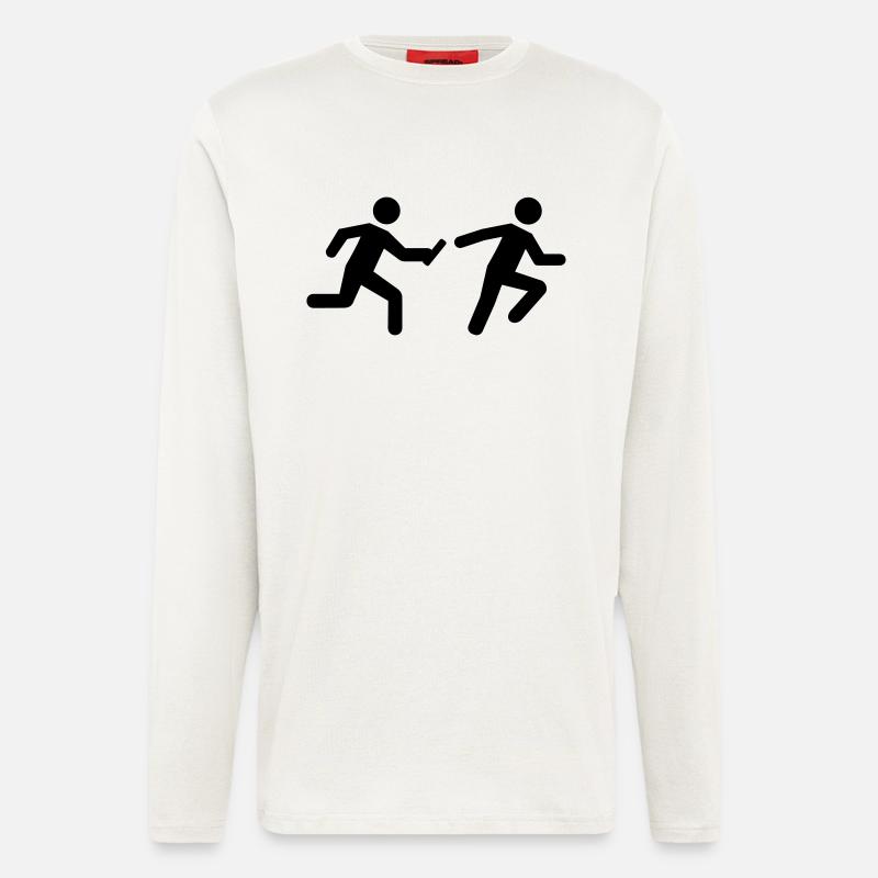 Staffellauf - Langarmshirt - made by SPREAD - OFF WHITE