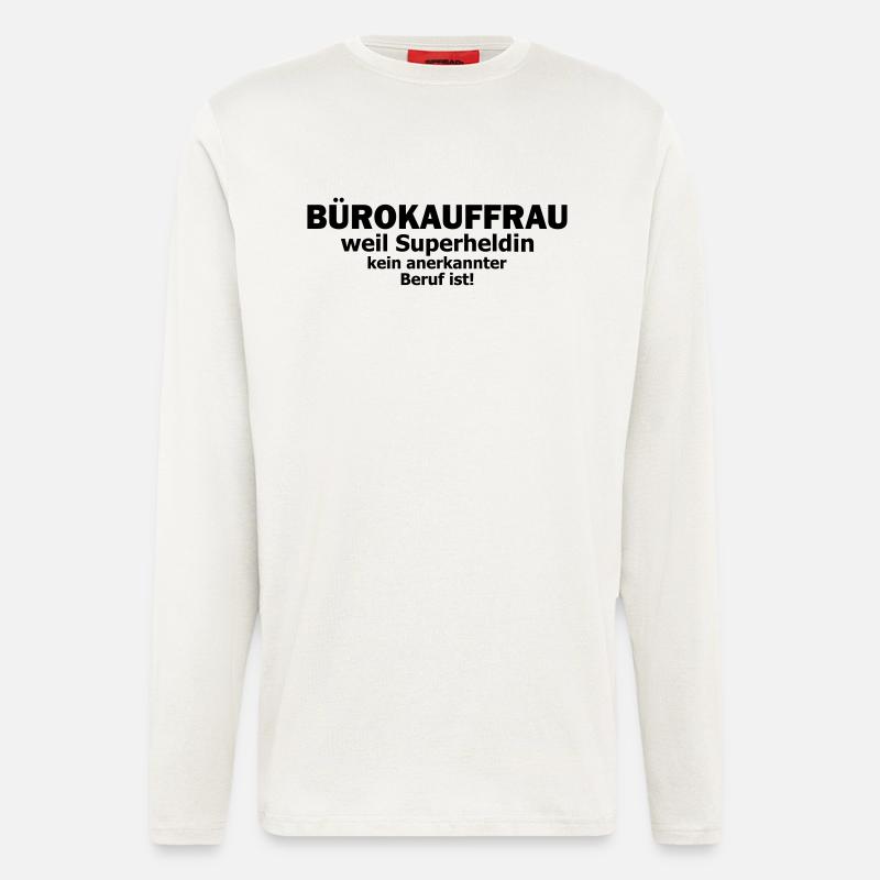 bürokauffrau - Langarmshirt - made by SPREAD  - OFF WHITE