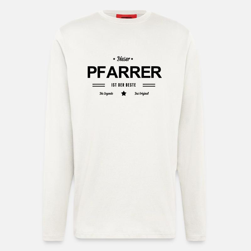 Bester Pfarrer - Langarmshirt - made by SPREAD  - OFF WHITE