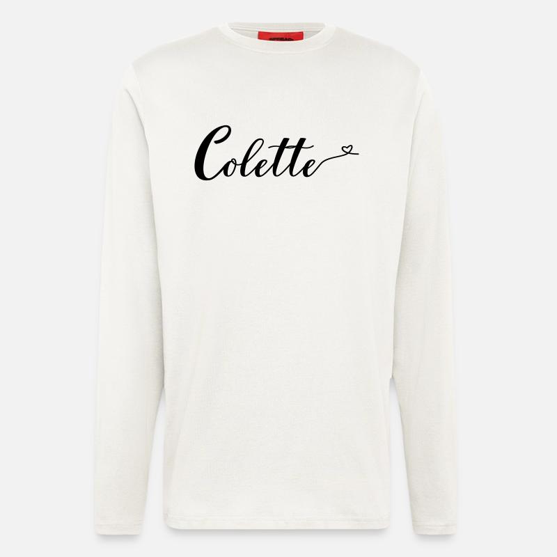 colette - Manches longues bio décontracté fabriqué en UE - OFF WHITE