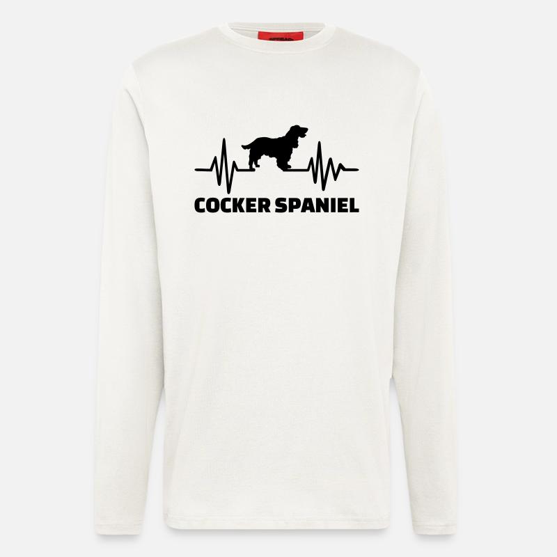Cocker Spaniel - Langarmshirt - made by SPREAD  - OFF WHITE