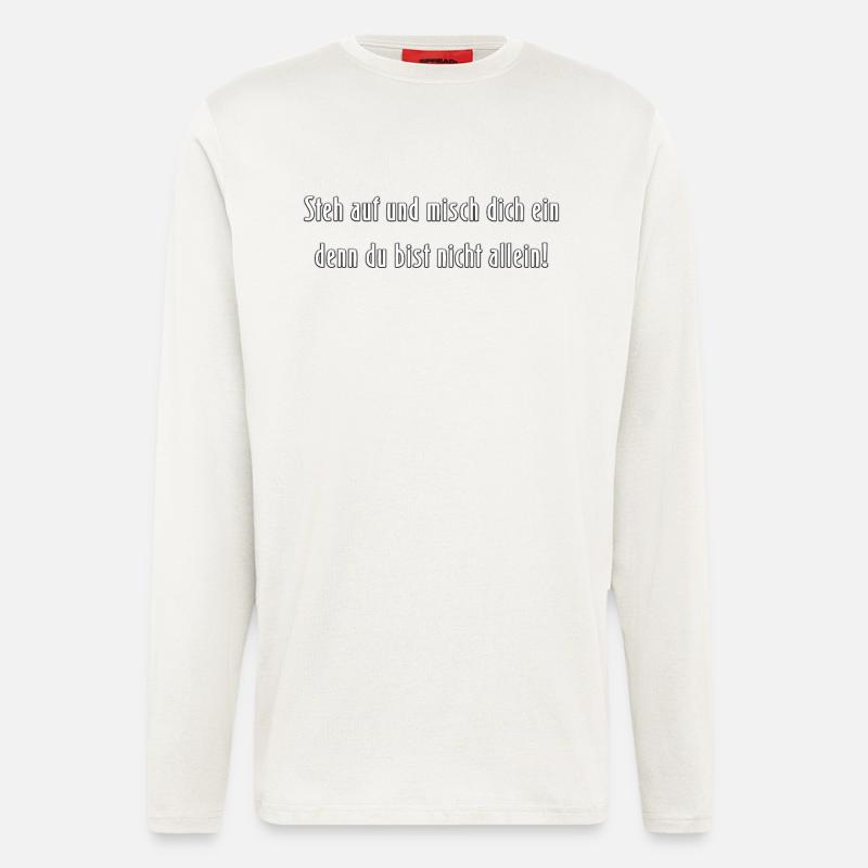 Misch dich ein - Langarmshirt - made by SPREAD  - OFF WHITE