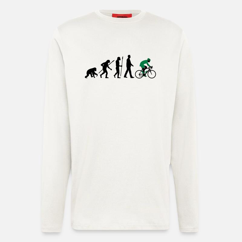 evolution_radfahrer_052012_d_2c - Langarmshirt - made by SPREAD  - OFF WHITE