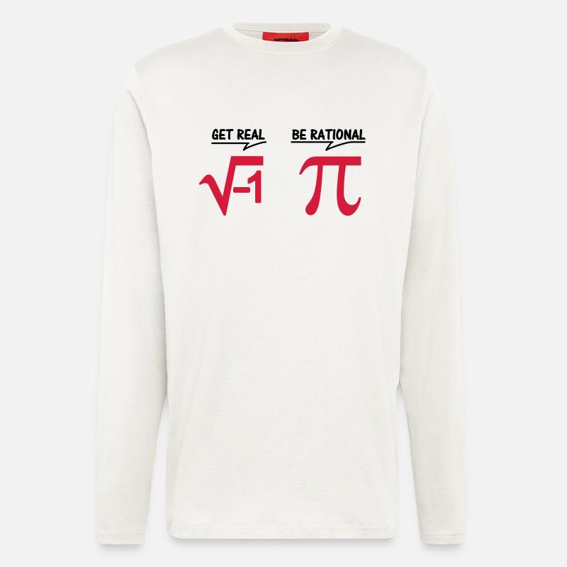 get real - be rational (2c) - Longsleeve - made by SPREAD  - OFF WHITE